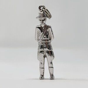 RCMP Mounty Sterling Silver Charm Pendant